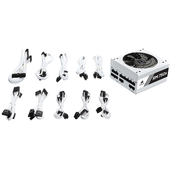 CORSAIR RM750x 80 Plus Gold Fully Modular (White)