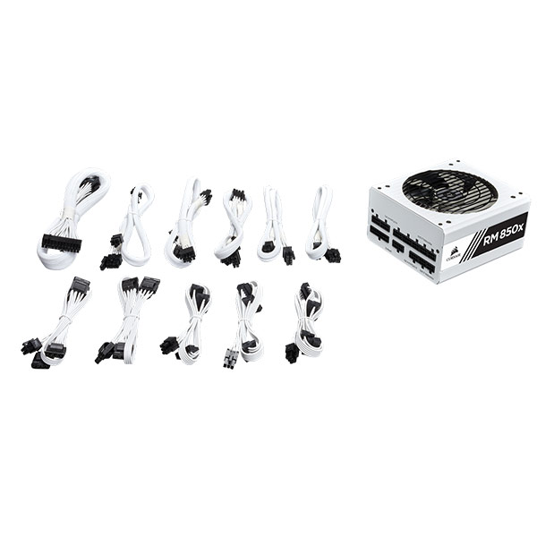 CORSAIR RM850x 80 Plus Gold Fully Modular (White)