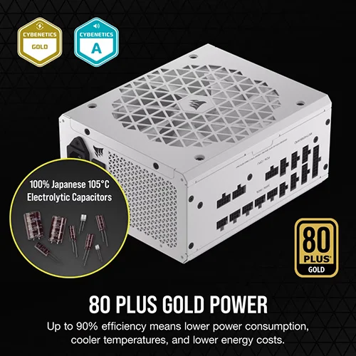 Corsair RM1200x Shift Gold ATX 3.1 Fully Modular White SMPS