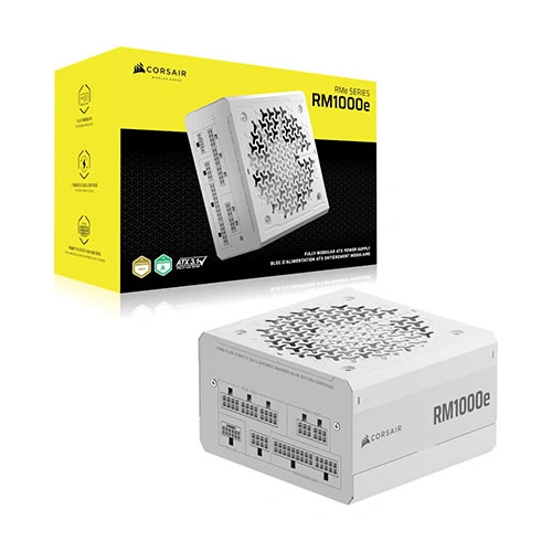 Corsair RM1000e ATX 3.1 Gold Fully Modular White SMPS