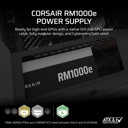 Corsair RM1000e ATX 3.1 Gold Fully Modular SMPS