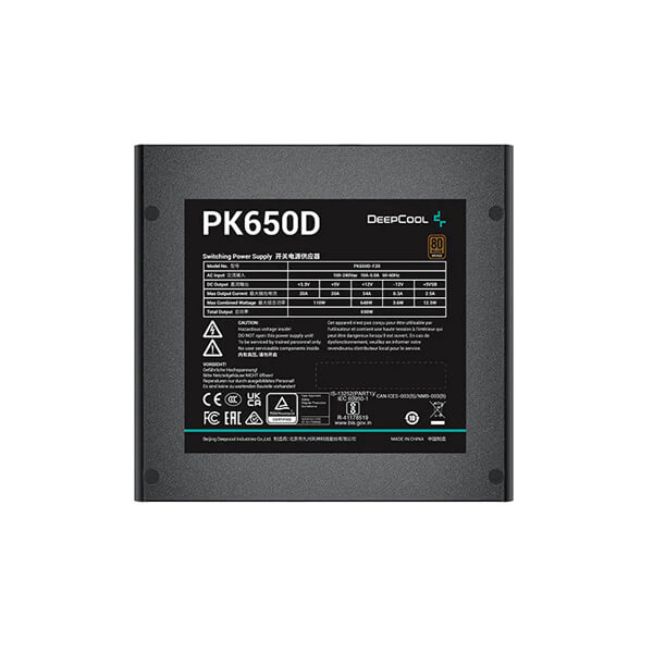 DeepCool PK650D 80 Plus Bronze SMPS