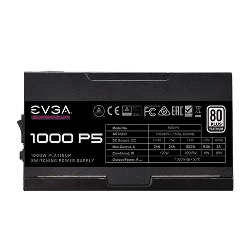 EVGA SuperNova 1000 P5 Platinum 1000 Watt Fully Modular Smps