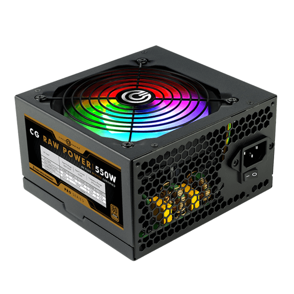 Circle CG Raw Power 550W RGB 80 Pro Plus Bronze SMPS (Black)