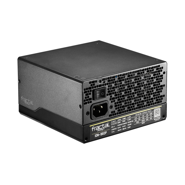 Fractal Design Ion+ 860W Platinum SMPS - 860 Watt 80 Plus Platinum Certification Fully Modular PSU With Active PFC