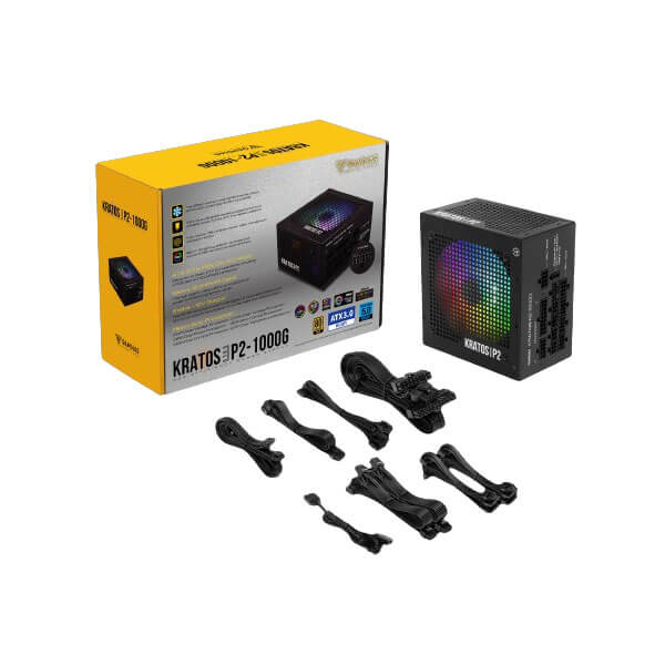Gamdias Kratos P2-1000G RGB 1000 Watt 80 Plus Gold ATX 3.0 SMPS