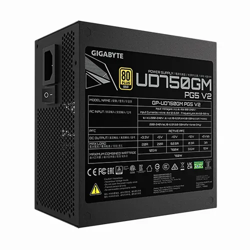 Gigabyte UD750GM PG5 V2 Gold 750 Watt ATX 3.1 Fully Modular Smps