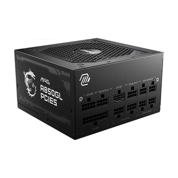 MSI MAG A850GL PCIE5 ATX 3.0 - 850 Watt 80 Plus Gold SMPS