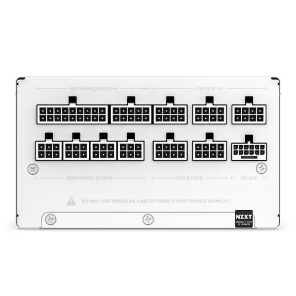 Nzxt C1200 Gold ATX 3.1 White Fully Modular SMPS