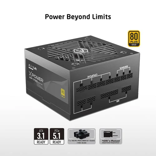ProLab Design XPower XP-750 ATX 3.1 Gold Fully Modular Smps