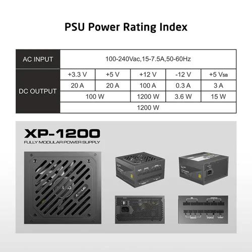 ProLab Design XPower XP-1200 ATX 3.1 Gold Fully Modular SMPS