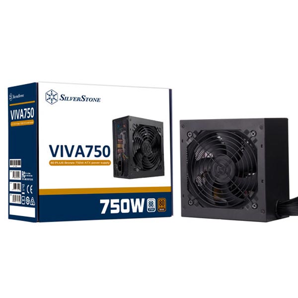 SilverStone VIVA 750 Bronze 750 Watt 80 Plus Bronze SMPS
