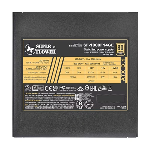 Super Flower Leadex III Gold UP 1000W ATX3.1 Fully Modular SMPS