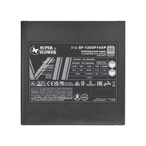 Super Flower Leadex VII Platinum Pro 1200W ATX 3.1 Modular SMPS