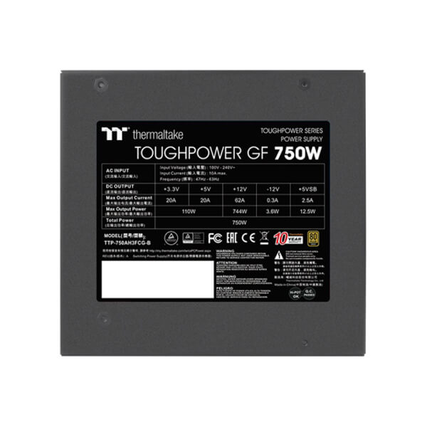 Thermaltake Toughpower GF 750 Watt 80 Plus Gold SMPS