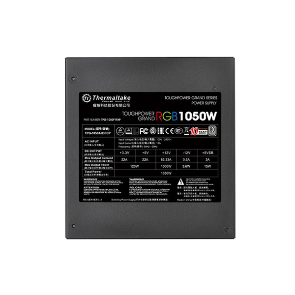 Thermaltake Toughpower Grand RGB 1050 Watt 80 Plus Platinum SMPS