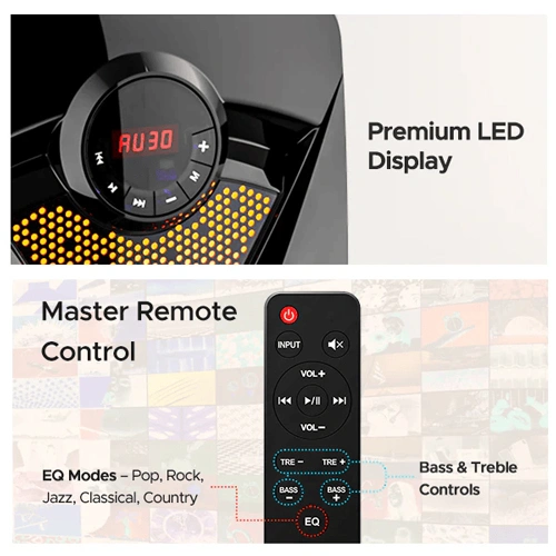 boAt Blitz 1500 Pro 4.1 Channel RGB LED Multi-Connectivity Speaker