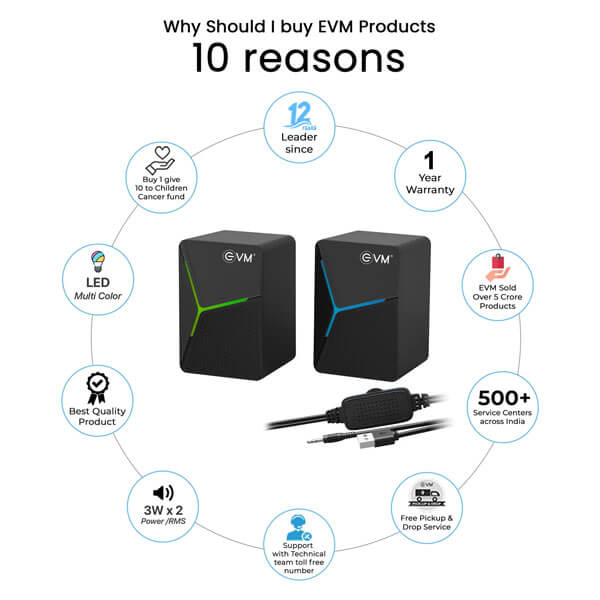 EVM EnDesk Neo Gaming Speaker (EVM-BTS-207-1)