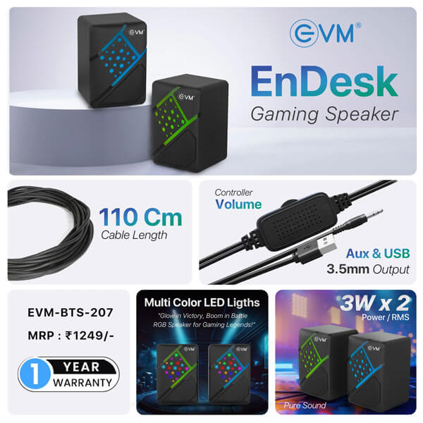 EVM-BTS-207 EnDesk Gaming Speaker