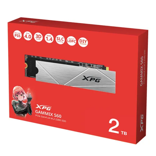 ADATA XPG Gammix S60 2TB NVMe Gen4 Internal SSD