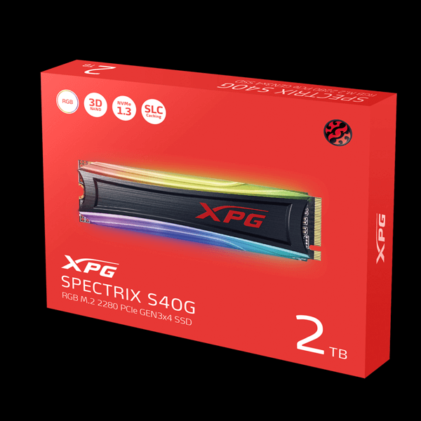 内蔵型SSD M.2 SSD ADATA XPG SPECTRIX S40G 2TB Adata XPG Spectrix S40G RGB 2TB M.2 NVMe Internal SSD
