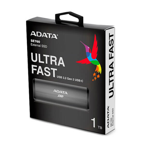 Adata SE760 1TB Titanium Gray External SSD