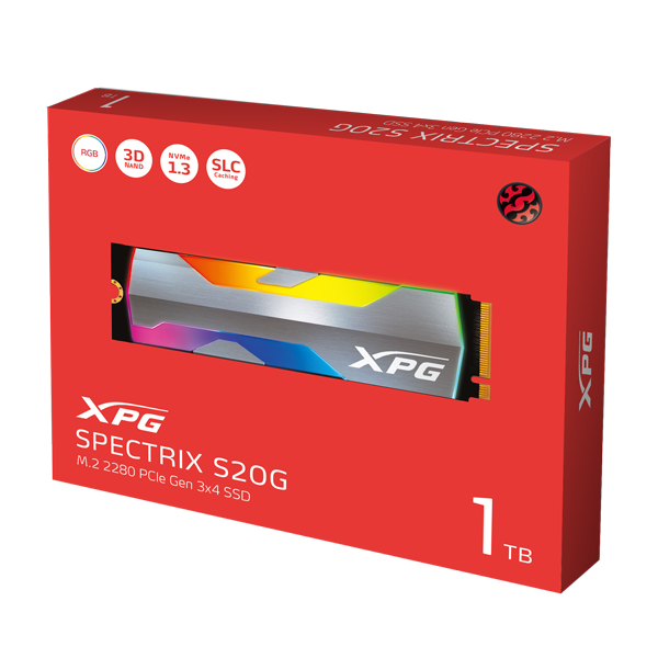 Adata XPG Spectrix S20G RGB 1TB M.2 NVMe Internal SSD