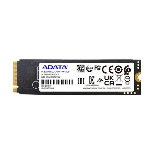 Adata Legend 840 NVMe 512GB M.2 Gen4 SSD