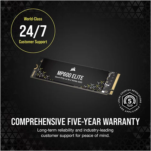 Corsair MP600 Elite 1TB NVMe Gen4 SSD