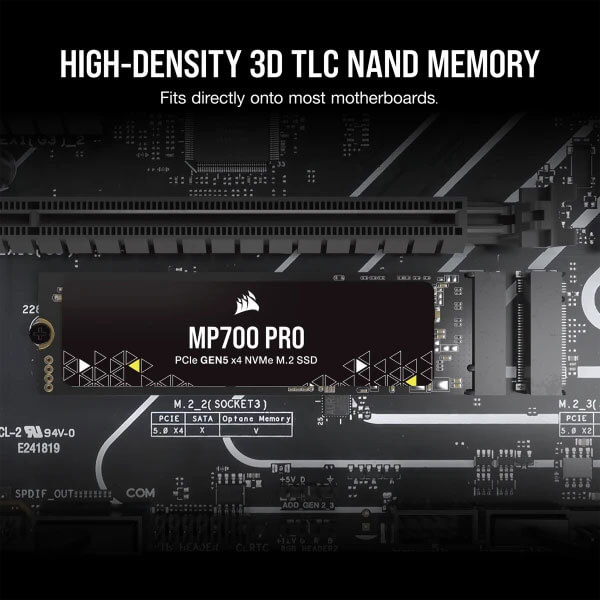 Corsair MP700 PRO 1TB M.2 NVMe 2.0 Gen5 SSD