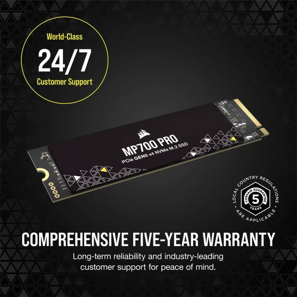 Corsair MP700 PRO 1TB M.2 NVMe 2.0 Gen5 SSD