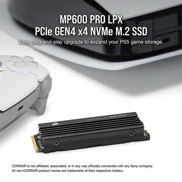Corsair PRO LPX MP600 4TB M.2 NVMe Gen4 Internal SSD