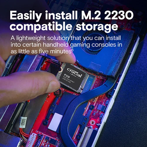 Crucial P310 1TB NVMe 2230 Gen4 SSD