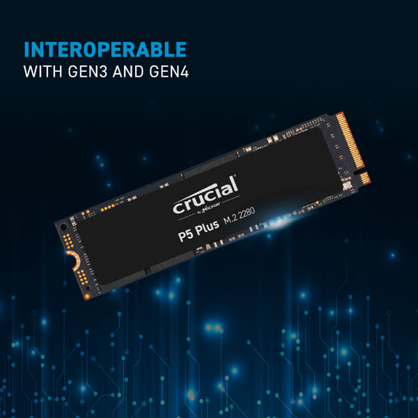 Crucial P5 Plus 1TB | PCIe Gen4 M.2 NVMe SSD | CT1000P5PSSD8
