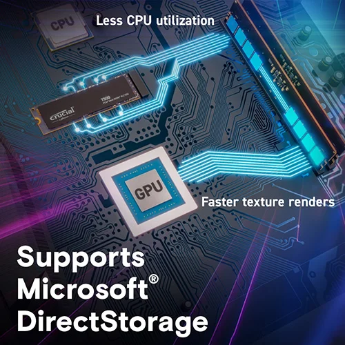 Crucial T500 1TB NVMe Gen4 SSD