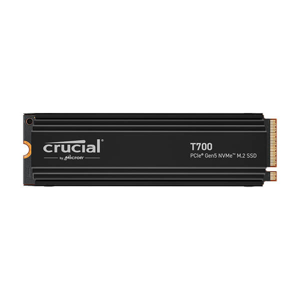Crucial T700 1TB M.2 NVMe Gen5 Internal SSD with Heatsink