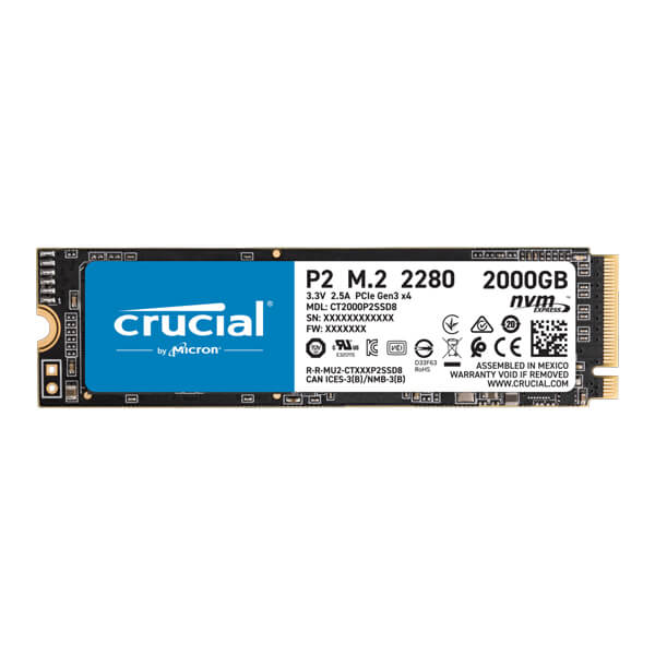 Crucial P2 2TB | Internal SSD | Mdcomputers.in