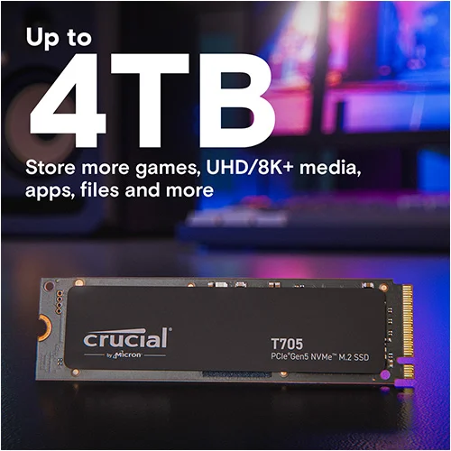 Crucial T705 4TB NVMe Gen5 SSD