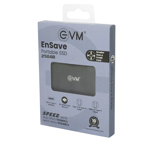 EVM EnSave 256GB USB 3.1 External SSD