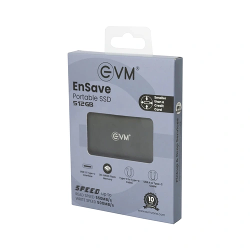 EVM EnSave 512GB USB 3.1 External SSD