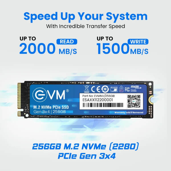 EVM 256GB NVMe Gen3 SSD