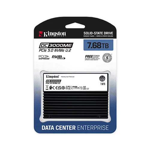 Kingston DC300ME 7.68TB U.2 NVMe Gen5 Enterprise SSD