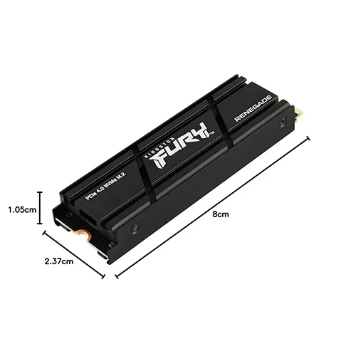 Kingston FURY Renegade NVMe 1TB Gen4 SSD with Heatsink