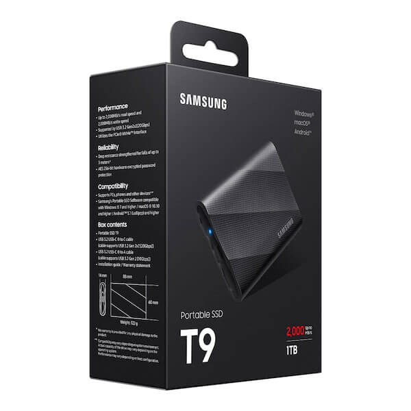Samsung T9 USB 3.2 1TB External SSD