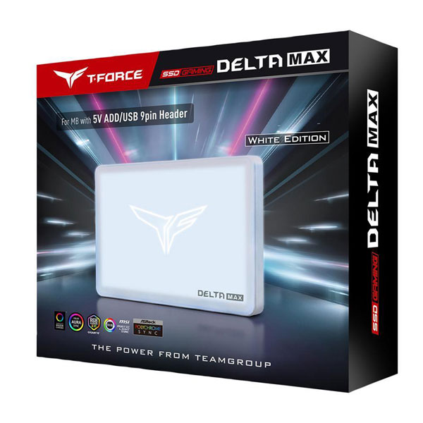 TeamGroup T-Force Delta Max RGB 1TB White Internal SSD