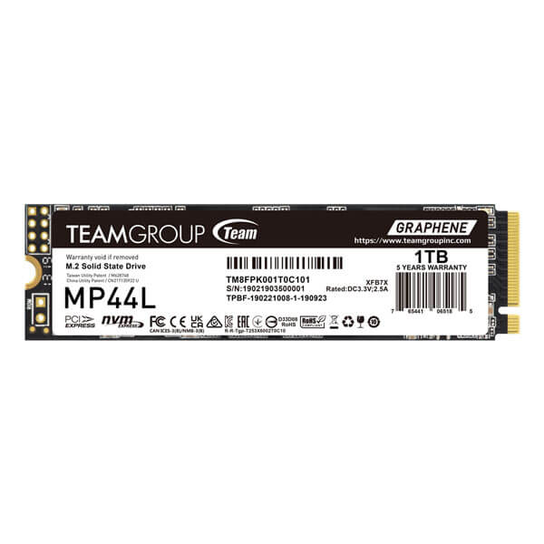 TeamGroup MP44L 1TB M.2 Internal SSD